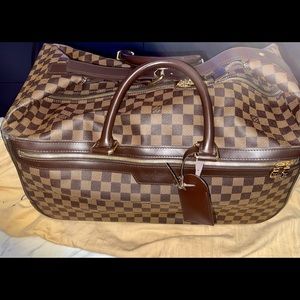 Louis Vuitton Damier Ebene Eole 50 Rolling Duffle Bag